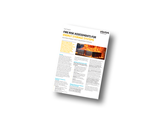 Fire Risk Assessments for ESS | Fact Sheet